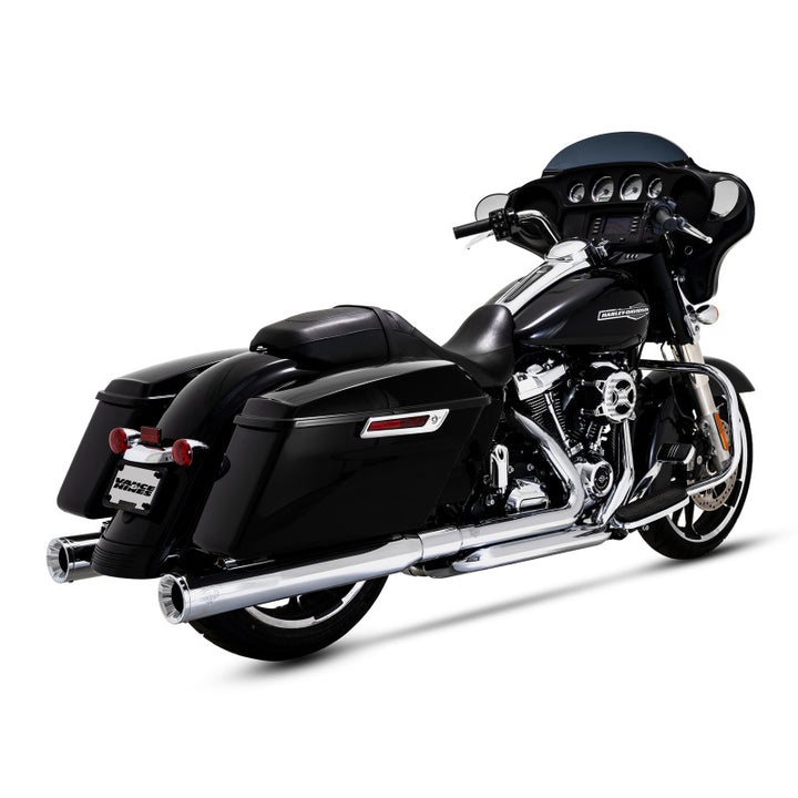 Vance & Hines HD Dresser Duals 17-22 HDr/Heatshield PCX Header Exhaust - Bull Strap