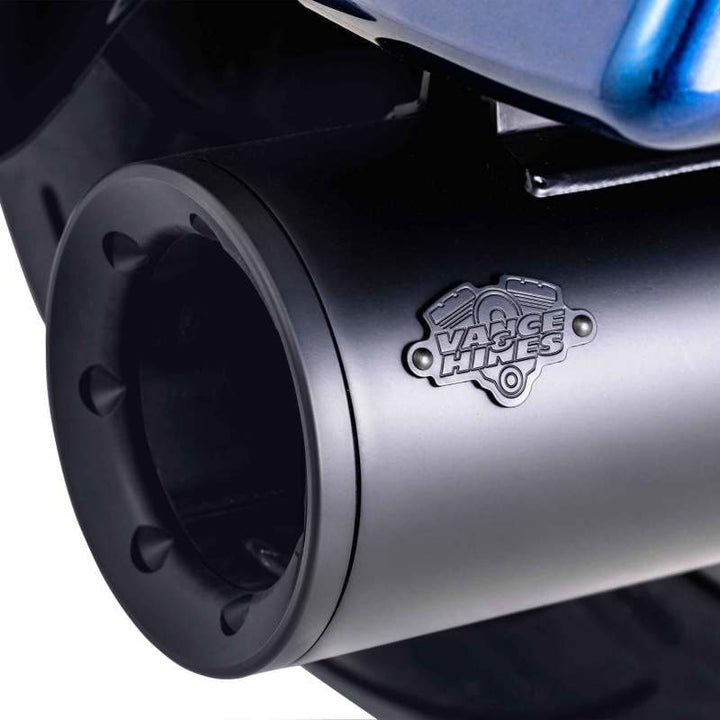 Vance & Hines HD Dresser Pro Pipe Black 10-16 PCX Full System Exhaust - Bull Strap