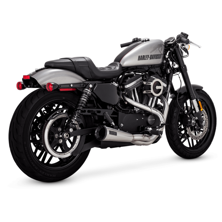 Vance & Hines HD Sportster 04-22 Upsweep SS 2-1 PCX Full System Exhaust - Bull Strap