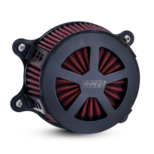 Vance & Hines HD Sportster 91-22 Radiant V Air Intake Black - Bull Strap