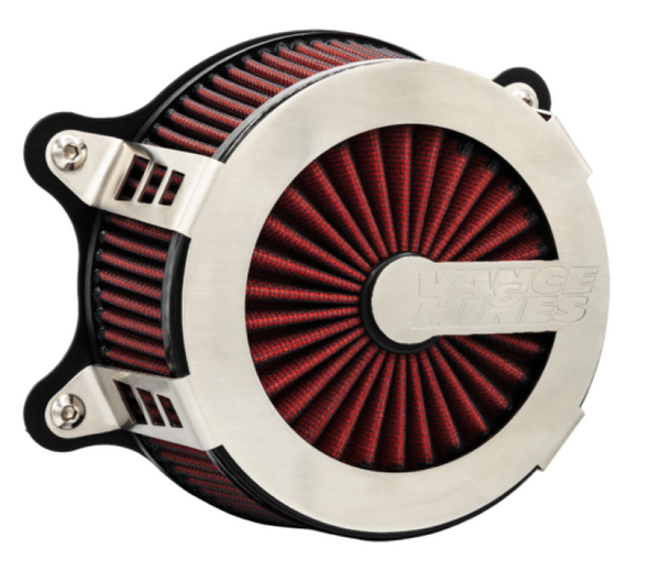 Vance & Hines HD Touring 08-16 Cage Fighter Air Intake - Bull Strap
