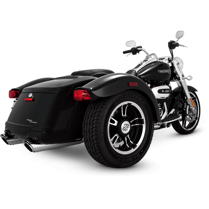 Vance & Hines HD Trike 15-16 Freewheeler Twin Sl Slip-On Exhaust - Bull Strap