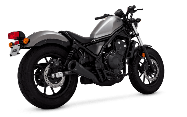 Vance & Hines HONDA 17-20 Rebel S/O Black Slip-On Exhaust - Bull Strap