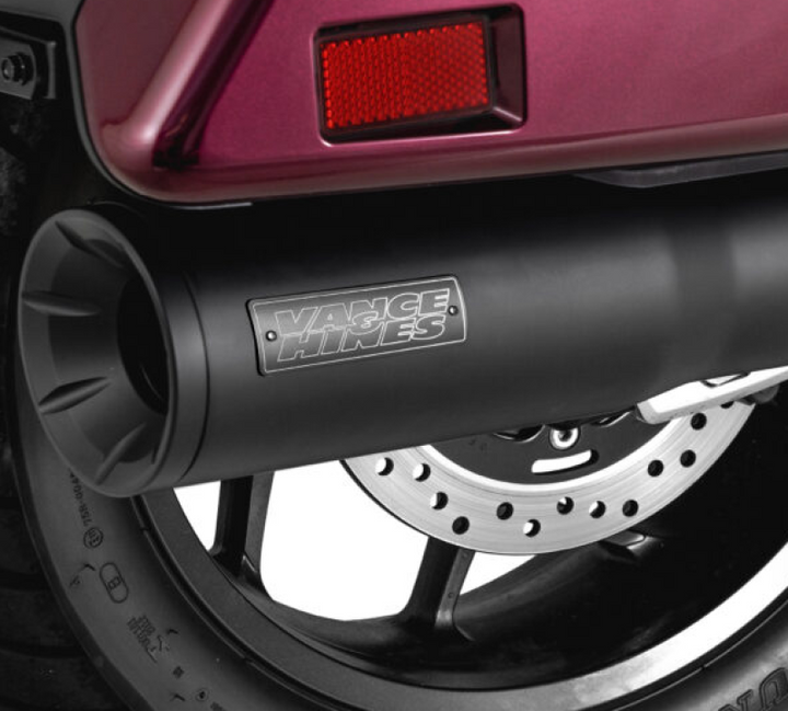 Vance & Hines HONDA 17-20 Rebel S/O Black Slip-On Exhaust - Bull Strap