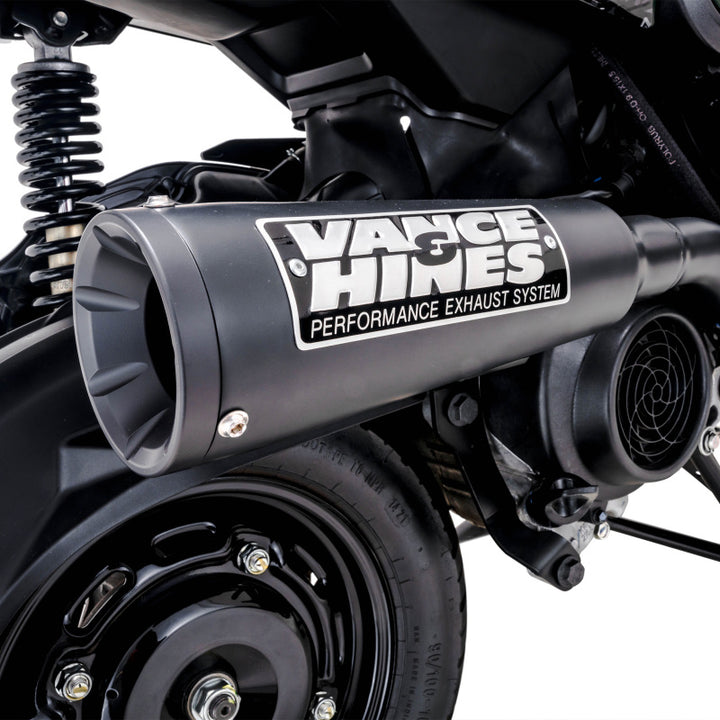 Vance & Hines HONDA 17-22 Navi Upswp Exh Black Slip-On Exhaust - Bull Strap