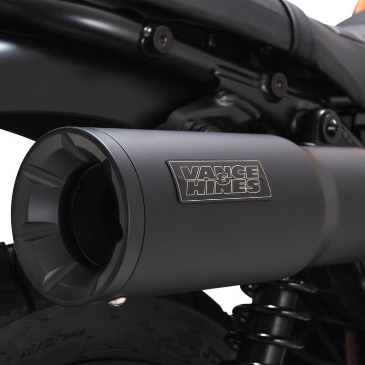Vance & Hines Honda Cl500 Scrmblr HO S/O Black Slip-On Exhaust - Bull Strap