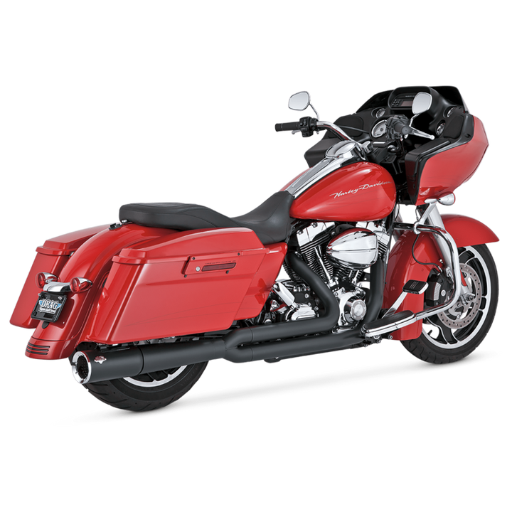 Vance & Hines Pro Pipe Black/Chrome Comp Baffle - Bull Strap