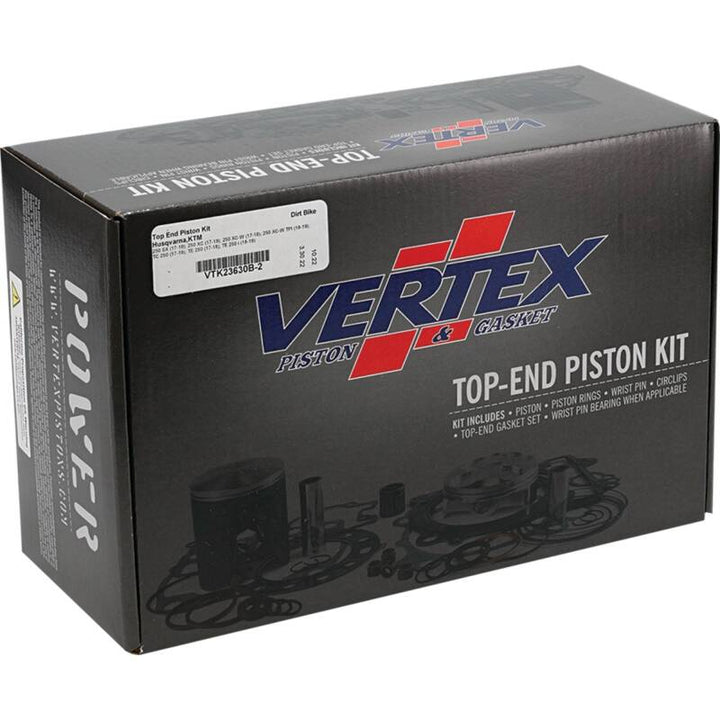 Vertex Pistons 17-22 250 SX/17-19 250 XC/20-22 250 XC TPI Top End Piston Kit - Bull Strap