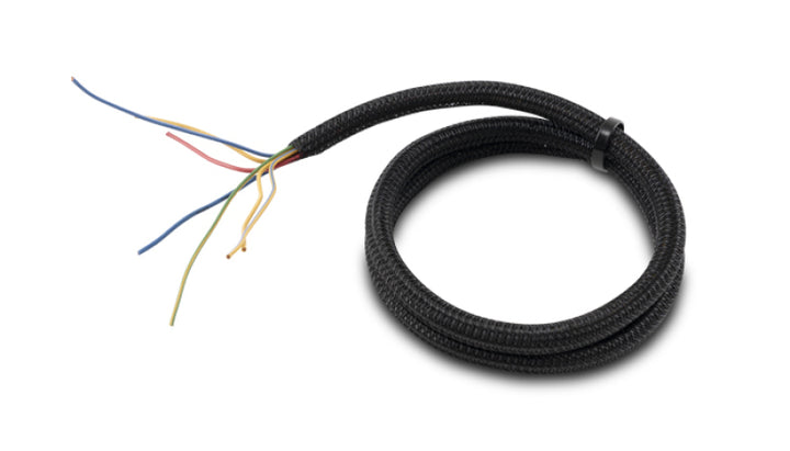 Vibrant 1/2in O.D. Flexible Split Sleeving (10 foot length) Black - Bull Strap