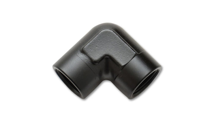 Vibrant 1/4in NPT 90 Degree Female Pipe Coupler Fitting - Bull Strap