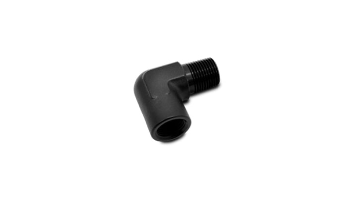 Vibrant 1/4in NPT Female to Male 90 Degree Pipe Adapter Fitting - Bull Strap
