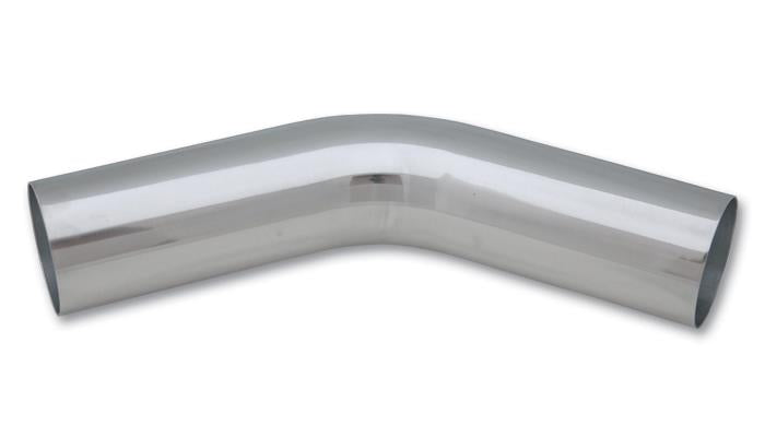 Vibrant 1.75in O.D. Universal Aluminum Tubing (45 degree bend) - Polished - Bull Strap