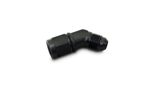 Vibrant -12AN Female to -12AN Male 45 Degree Swivel Adapter Fitting - Bull Strap