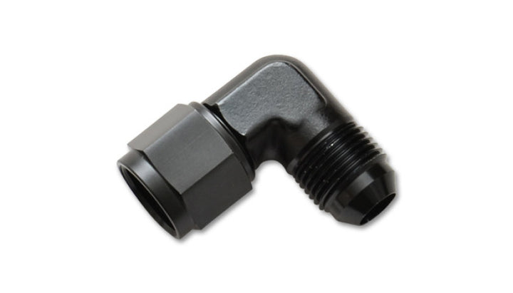 Vibrant -12AN Female to -12AN Male 90 Degree Swivel Adapter Fitting - Bull Strap