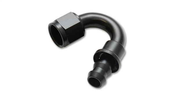 Vibrant -12AN Push-ON 150 Degree Hose End Fitting - Bull Strap