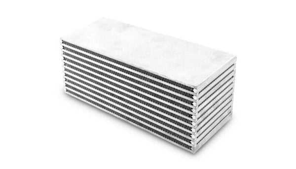 Vibrant 12in W x 5in H x 5in Thick Water to Air Intercooler Core - Bull Strap