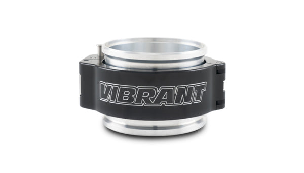Vibrant 2.50in O.D. Aluminized HD 2.0 Clamp Assembly - Anodized Black - Bull Strap