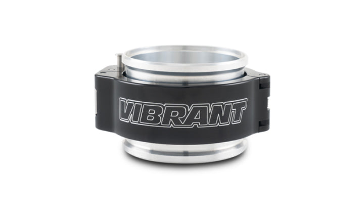 Vibrant 2.50in O.D. Aluminized HD 2.0 Clamp Assembly - Anodized Black - Bull Strap