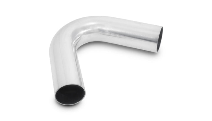 Vibrant 2.5in O.D. Universal Aluminum Tubing (120 degree Bend) - Polished - Bull Strap
