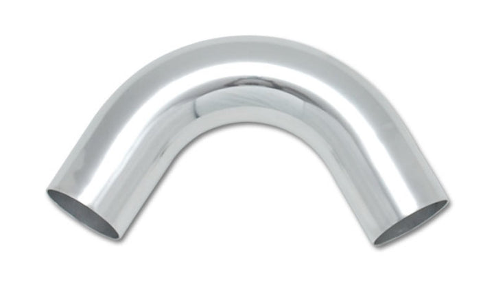 Vibrant 2.5in O.D. Universal Aluminum Tubing (120 degree Bend) - Polished - Bull Strap