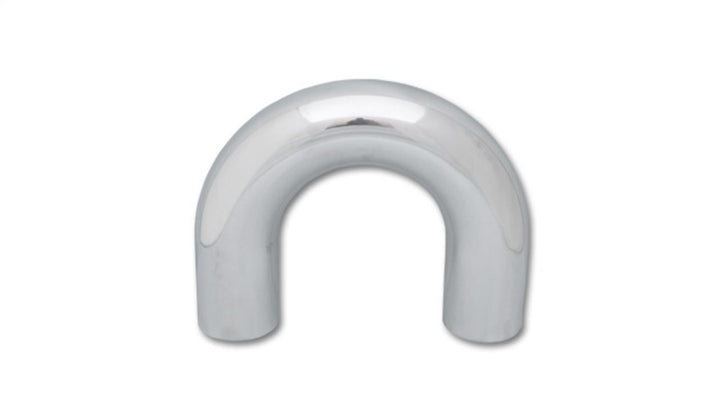 Vibrant 2.5in O.D. Universal Aluminum Tubing (180 degree Bend) - Polished - Bull Strap