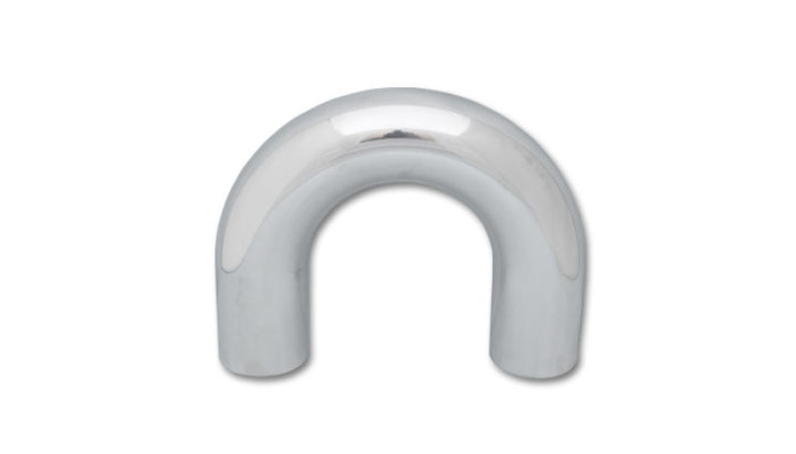 Vibrant 2.5in O.D. Universal Aluminum Tubing (180 degree Bend) - Polished - Bull Strap