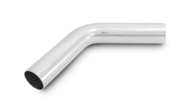 Vibrant 2.5in O.D. Universal Aluminum Tubing (60 degree Bend) - Polished - Bull Strap