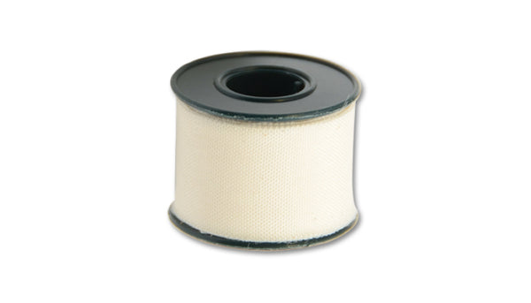 Vibrant 2 Meter (6-1/2 Feet) Roll of White Adhesive Clean Cut Tape - Bull Strap