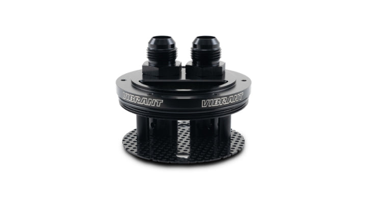 Vibrant 2-Port Catch Can Lid Assembly - Bull Strap