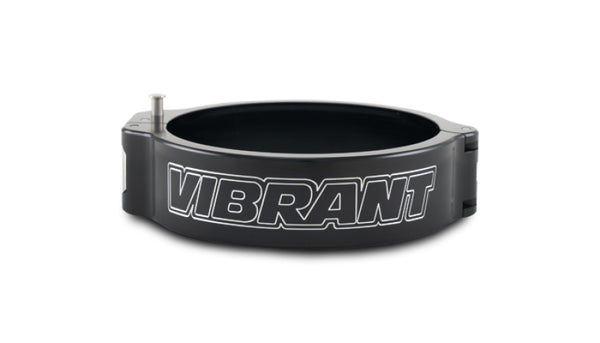 Vibrant 3.50in O.D. Aluminized HD 2.0 Clamp - Anodized Black (Clamp Only) - Bull Strap