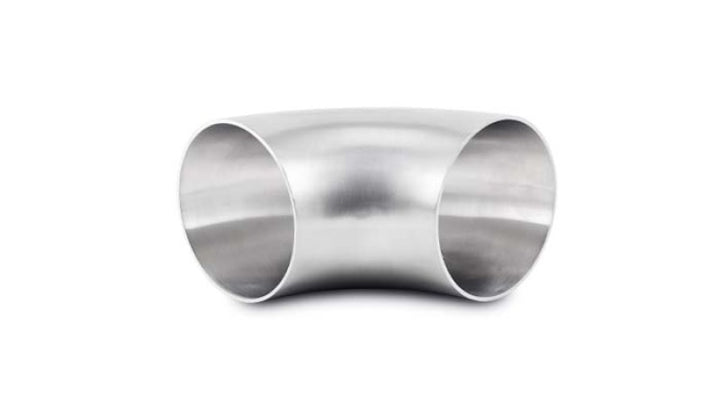 Vibrant 3.5in OD T304 SS 90 Deg Mandrel Bend Elbow (3.5in Centerline Radius) - Bull Strap