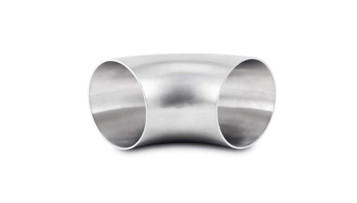Vibrant 3.5in OD T304 SS 90 Deg Mandrel Bend Elbow (3.5in Centerline Radius) - Bull Strap