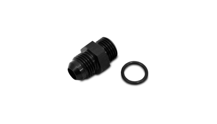 Vibrant -3 Male AN x -6 Male ORB Flare Straight Adapter w/O-Ring - Bull Strap