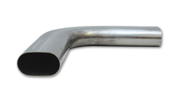 Vibrant 3in Oval (Nominal Size) T304 SS 90 deg Mandrel Bend 6in x 6in leg lengths - Bull Strap