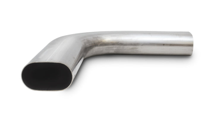 Vibrant 3in Oval (Nominal Size) T304 SS 90 deg Mandrel Bend 6in x 6in leg lengths - Bull Strap