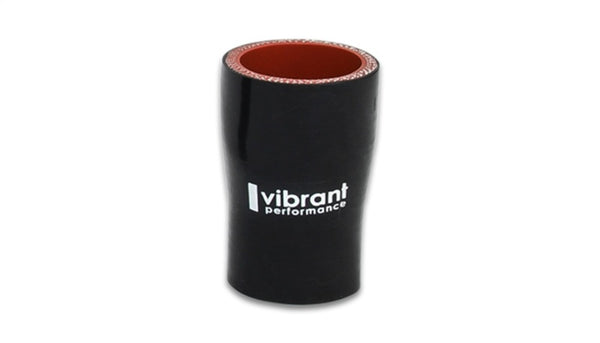 Vibrant 4 Ply Reducer Coupling 1.25in x 1.50in x 3in Long (BLACK) - Bull Strap