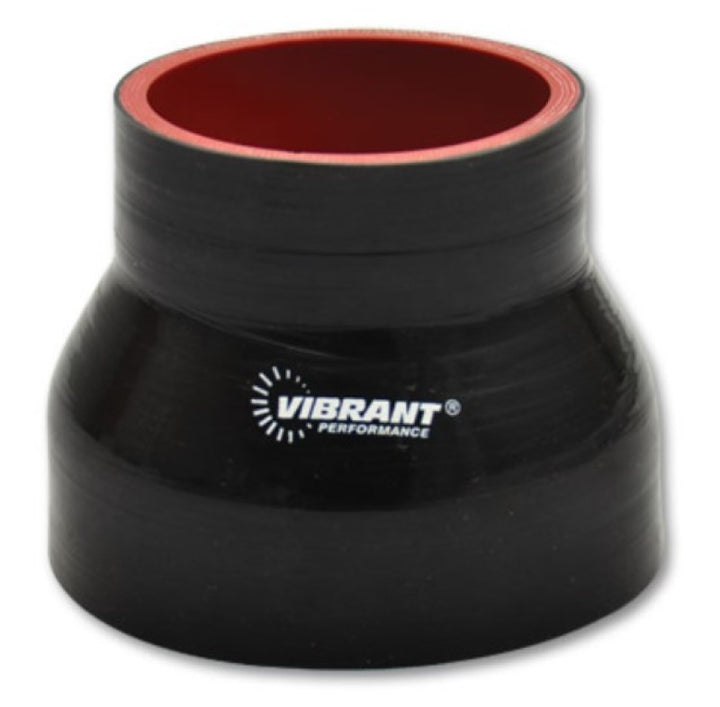 Vibrant 4 Ply Reducer Coupling 5in x 4in x 4.5in Long (BLACK) - Bull Strap