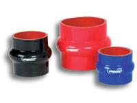 Vibrant 4 Ply Reinforced Silicone Hump Hose Connector - 4.5in I.D. x 3in long (BLACK) - Bull Strap