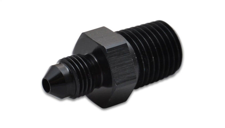 Vibrant -4AN to 1/4in NPT Straight Adapter Fitting - Aluminum - Bull Strap