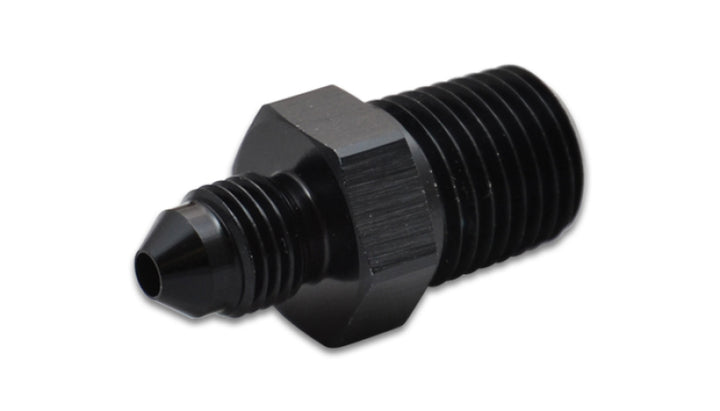 Vibrant -4AN to 1/8in NPT Straight Adapter Fitting - Aluminum - Bull Strap