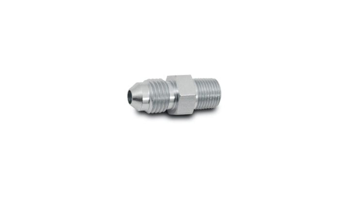 Vibrant -4AN to 1/8in NPT Straight Adapter Fitting - Steel - Bull Strap