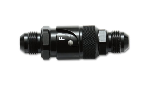 Vibrant -6 Quick Release Fitting with Viton Seal - Aluminum - Bull Strap