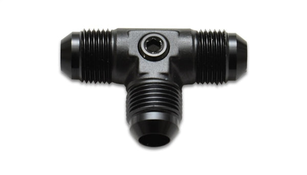 Vibrant -6AN to -6AN Male Tee Adapter Fitting with 1/8in NPT Port - Bull Strap