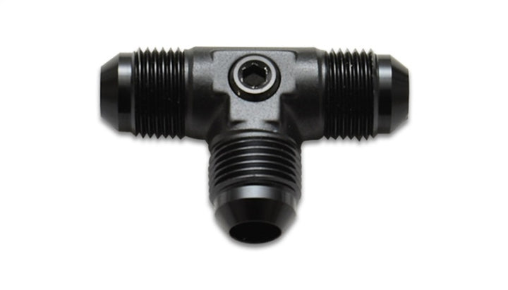 Vibrant -8AN to -8AN Male Tee Adapter Fitting with 1/8in NPT Port - Bull Strap