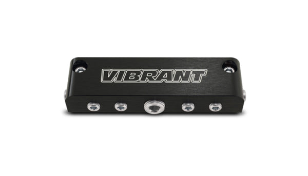 Vibrant Aluminum Vacuum Manifold (new design) - Black - Bull Strap