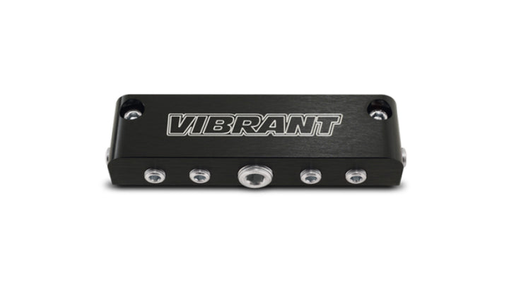 Vibrant Aluminum Vacuum Manifold (new design) - Black - Bull Strap