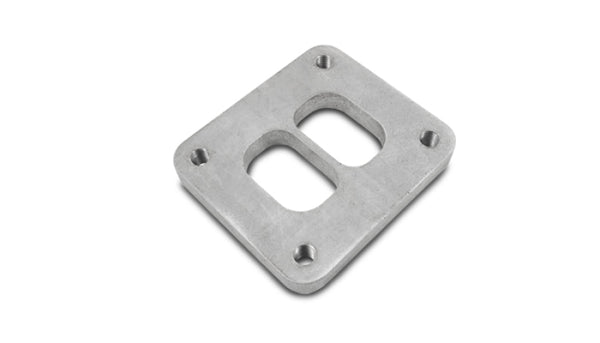 Vibrant Divided Turbo Inlet Flange for Borg Warner S-Series Divided T4 - 304 Stainless Steel - Bull Strap
