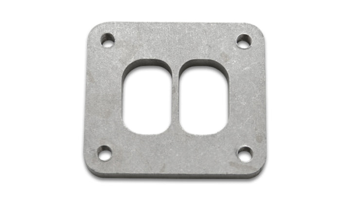 Vibrant Divided Turbo Inlet Flange for Borg Warner S-Series Divided T4 - 304 Stainless Steel - Bull Strap