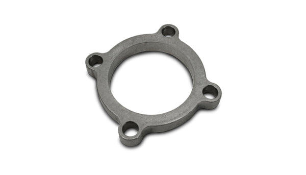 Vibrant GT series / T3 Discharge Flange (4 Bolt) with 2.5in Inlet ID Mild Steel 1/2in Thick - Bull Strap