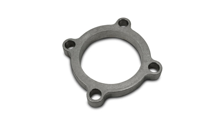 Vibrant GT series / T3 Discharge Flange (4 Bolt) with 2.5in Inlet ID Mild Steel 1/2in Thick - Bull Strap